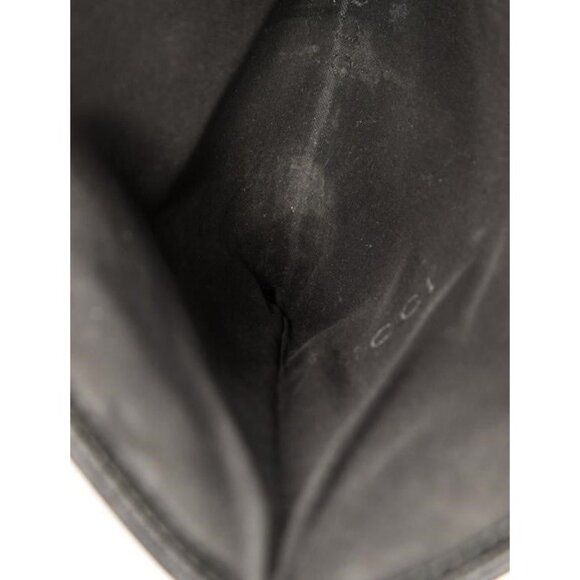 Gucci Black Leather Messenger Crossbody Bag With Adjustable Strap & Zipper Closu - Picture 5 of 6